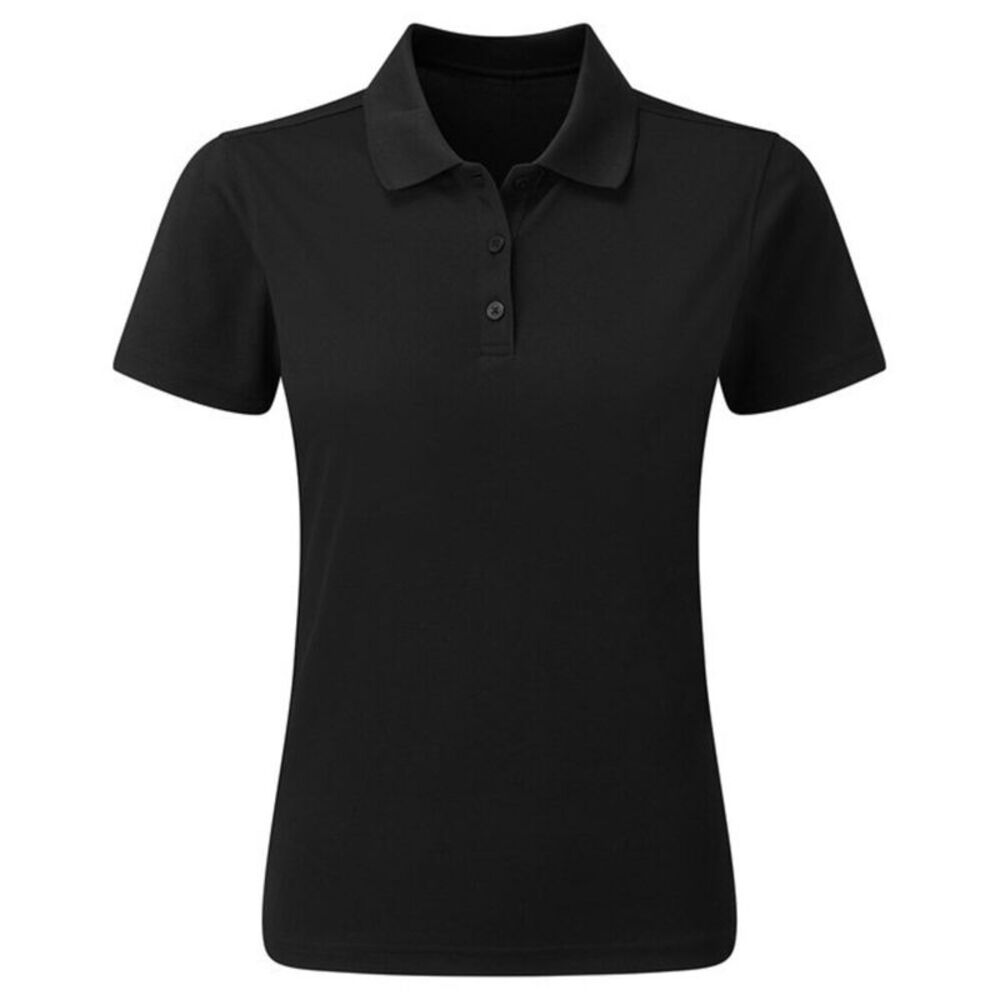 Premier Womens/Ladies Sustainable Polo Shirt / Black
